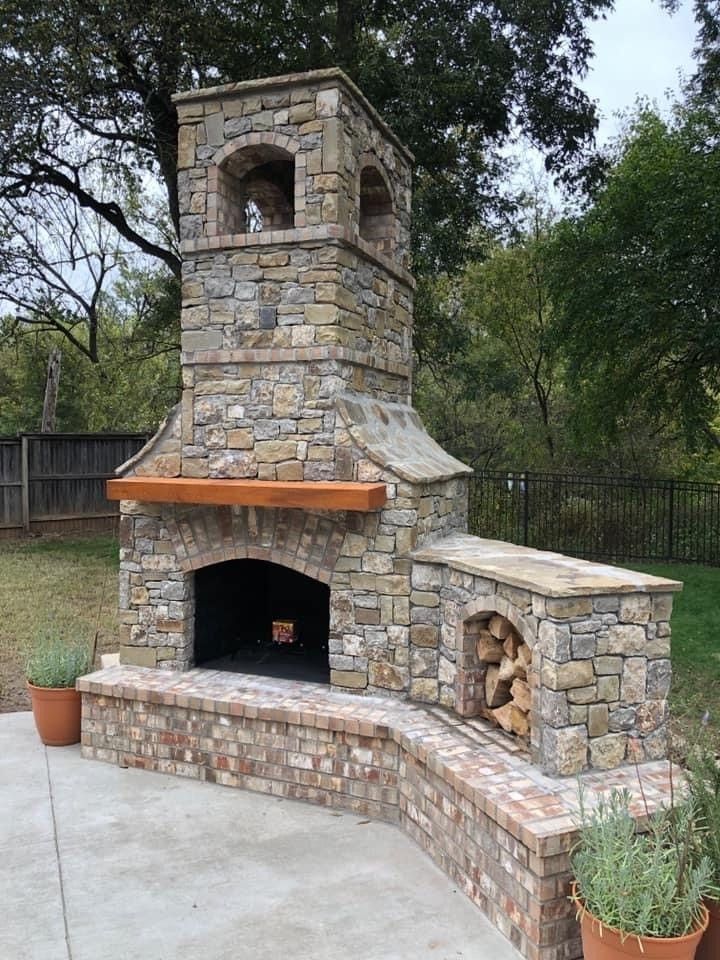Outdoor Fireplace Construction Tulsa OK